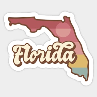 Florida Retro Sticker